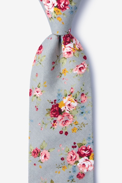 Gray Cotton Luther Tie | Ties.com