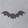 Gray Microfiber Bats Tie