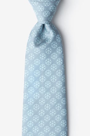 Snowflakes Gray Tie