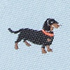 Gray Microfiber Weiner Dogs Tie