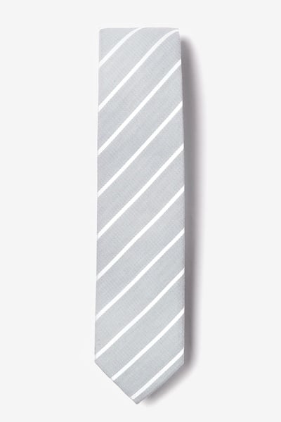 Gray Silk Harvard Skinny Tie | Ties.com