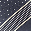 Gray Silk Polkadot and Stripe Pocket Square Pocket Square