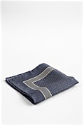 Polkadot and Stripe Pocket Square Gray Pocket Square Photo (1)