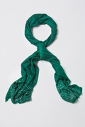 Green Rhinestone Sparkle Knit Scarf Photo (2)