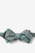 Bradford Plaid Green Diamond Tip Bow Tie Photo (0)