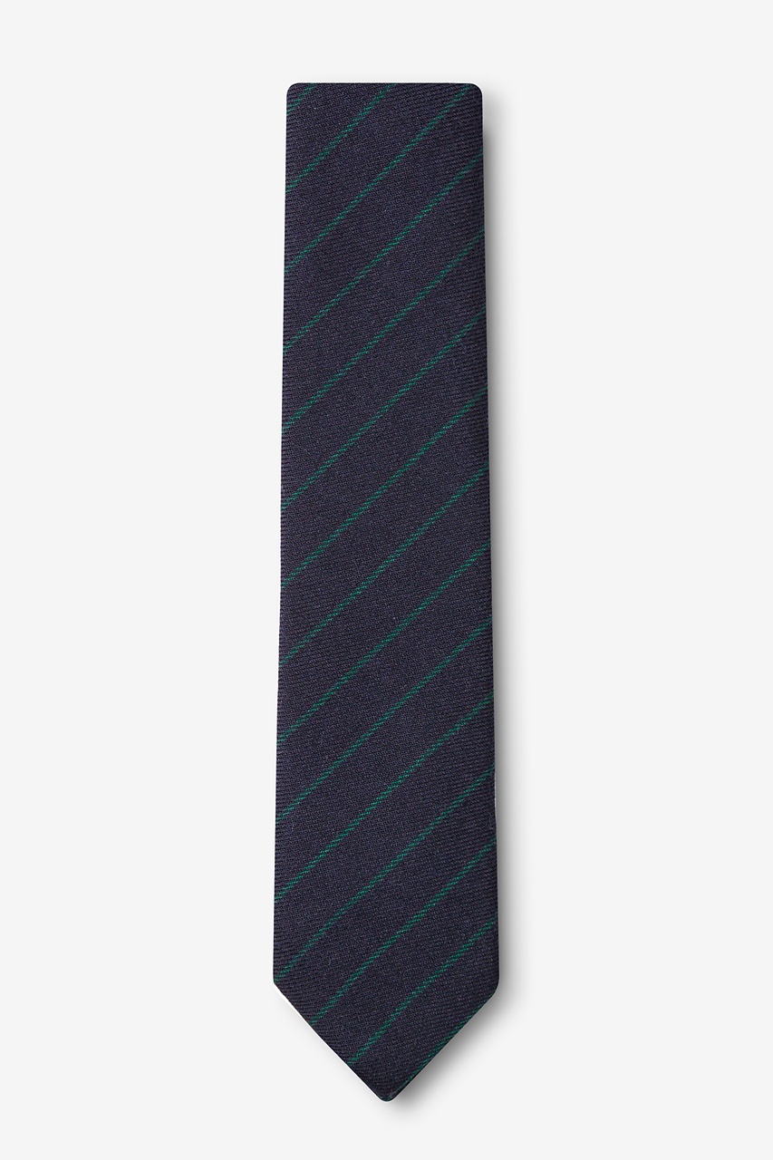 Green Cotton Glenn Heights Skinny Tie | Ties.com