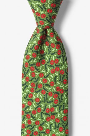 Jumble of Joy Green Tie