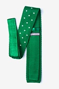 Polka Dot Green Knit Tie Photo (1)