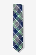 William Plaid Green Skinny Tie Photo (0)