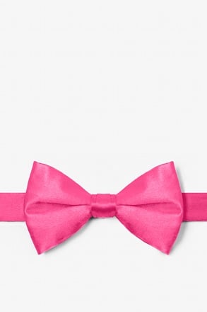 Hot Pink Pre-Tied Bow Tie