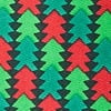 Hunter Green Microfiber Christmas Tree Abstract Extra Long Tie