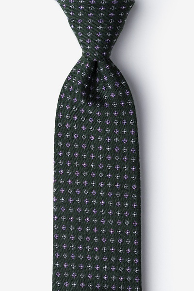 Hunter Green Wool Lyon Tie | Ties.com