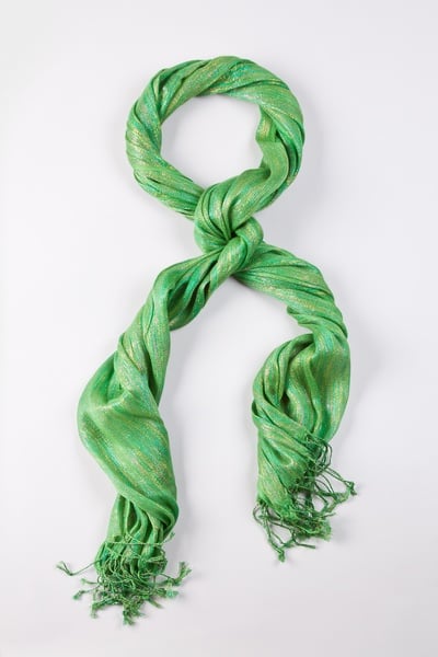 Kelly Green Rainbow Sparkle Scarf | Fashion Scarves | Scarves.com