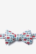 Get Out the Vote Light Blue Self-Tie Bow Tie Photo (0)