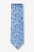 Groundhog Day Light Blue Tie Photo (1)