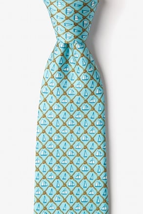 _Knot Enough Sailing Light Blue Tie_