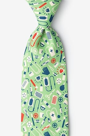 _Medical Supplies Lime Green Tie_