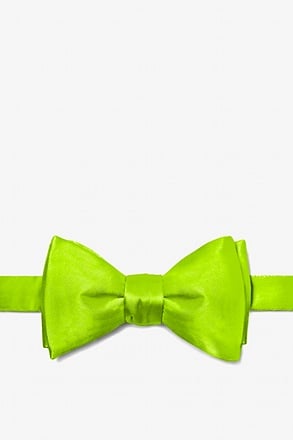 Lime Green Self-Tie Bow Tie