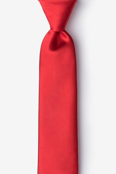 Lust Red Microfiber Lust Red Skinny Tie