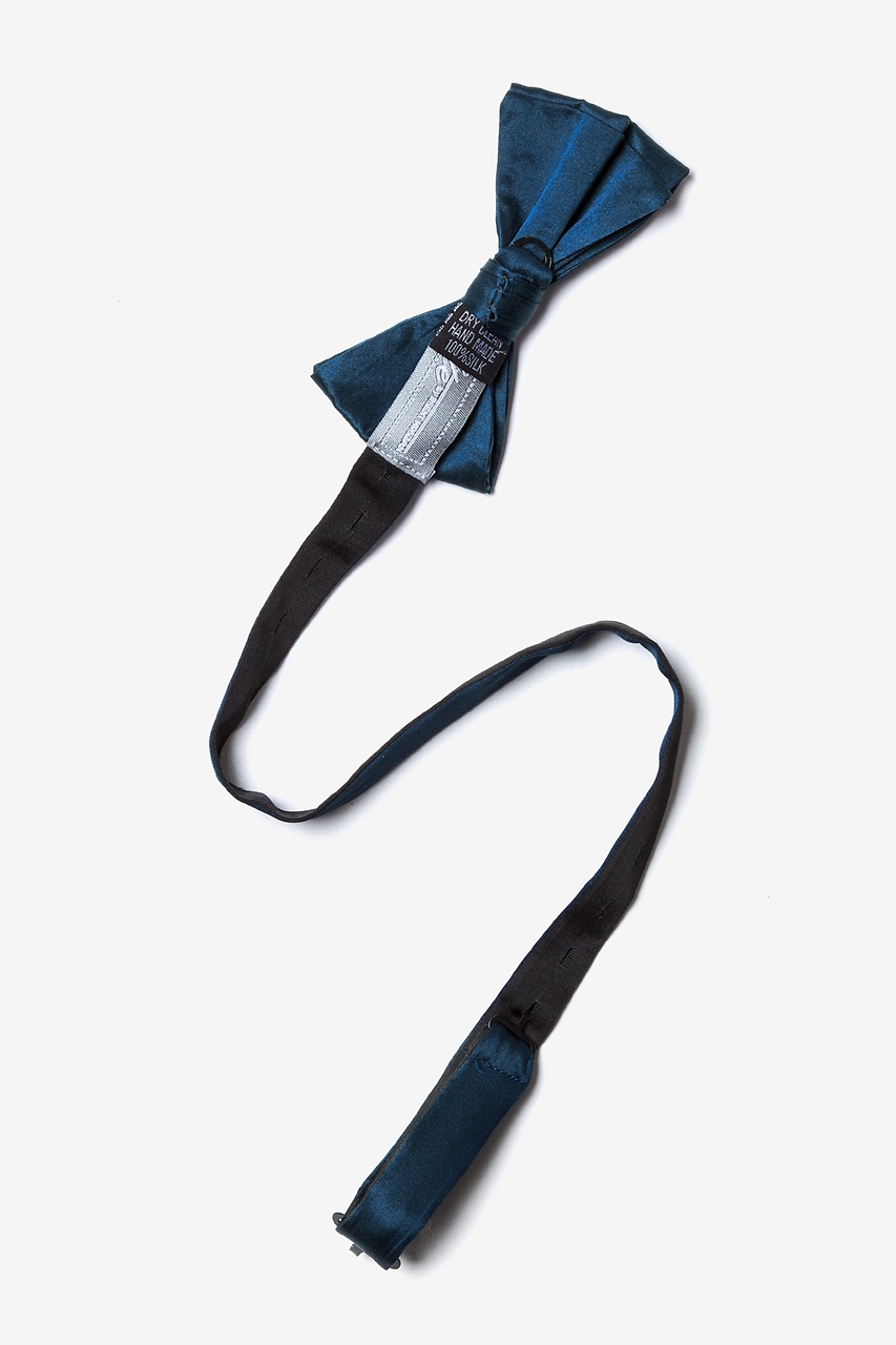 Mallard Blue Silk Pretied Bow Tie | Ties.com