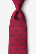 Bats Maroon Tie Photo (0)