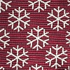 Maroon Microfiber Snowflakes