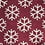 Maroon Microfiber Snowflakes Self-Tie Bow Tie