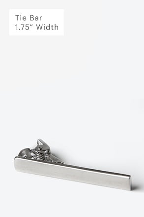 Brando Matte Silver Tie Bar