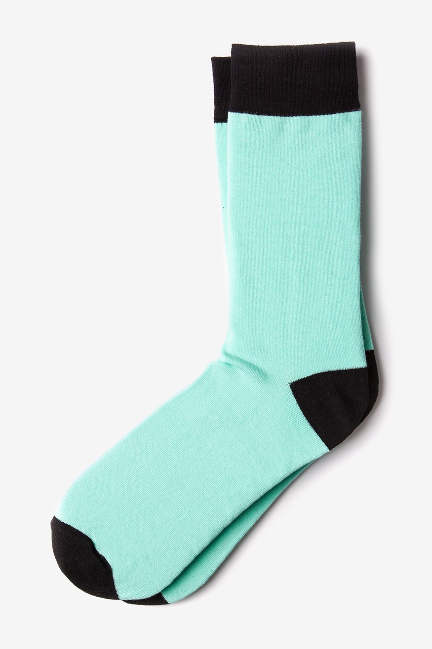 Mint Green Cotton Irvine Sock | Ties.com