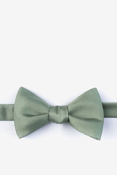 Moss Silk Moss Self-Tie Bow Tie