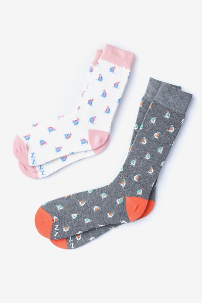 His & Hers Sail Boat Socks | Nautical Socks | Ties.com