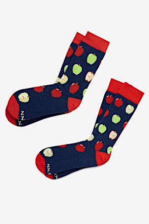 Core Values Navy Blue His & Hers Socks
