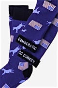 Democratic Donkey Navy Blue Sock Photo (1)