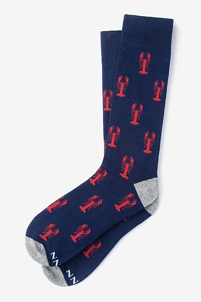 Navy Lobster Dress Socks | Hipster Socks | Ties.com