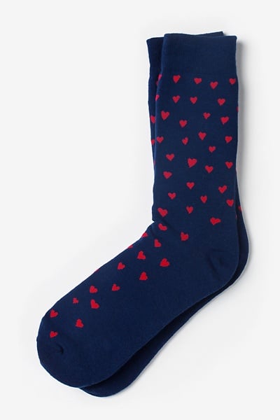 Heart Print Sock | Love Socks | Ties.com