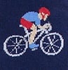 Navy Blue Carded Cotton Spin Cycle Bicycle Race