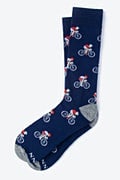 Navy Blue Carded Cotton Spin Cycle Bicycle Race