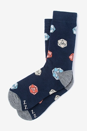 _Yes, They're Natural Navy Blue Women's Sock_