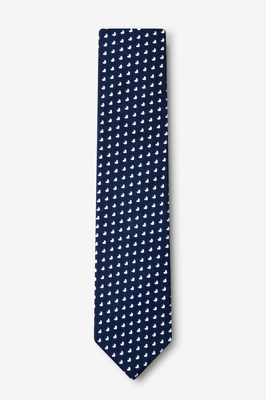 Navy Blue Cotton Bandon Skinny Tie | Ties.com
