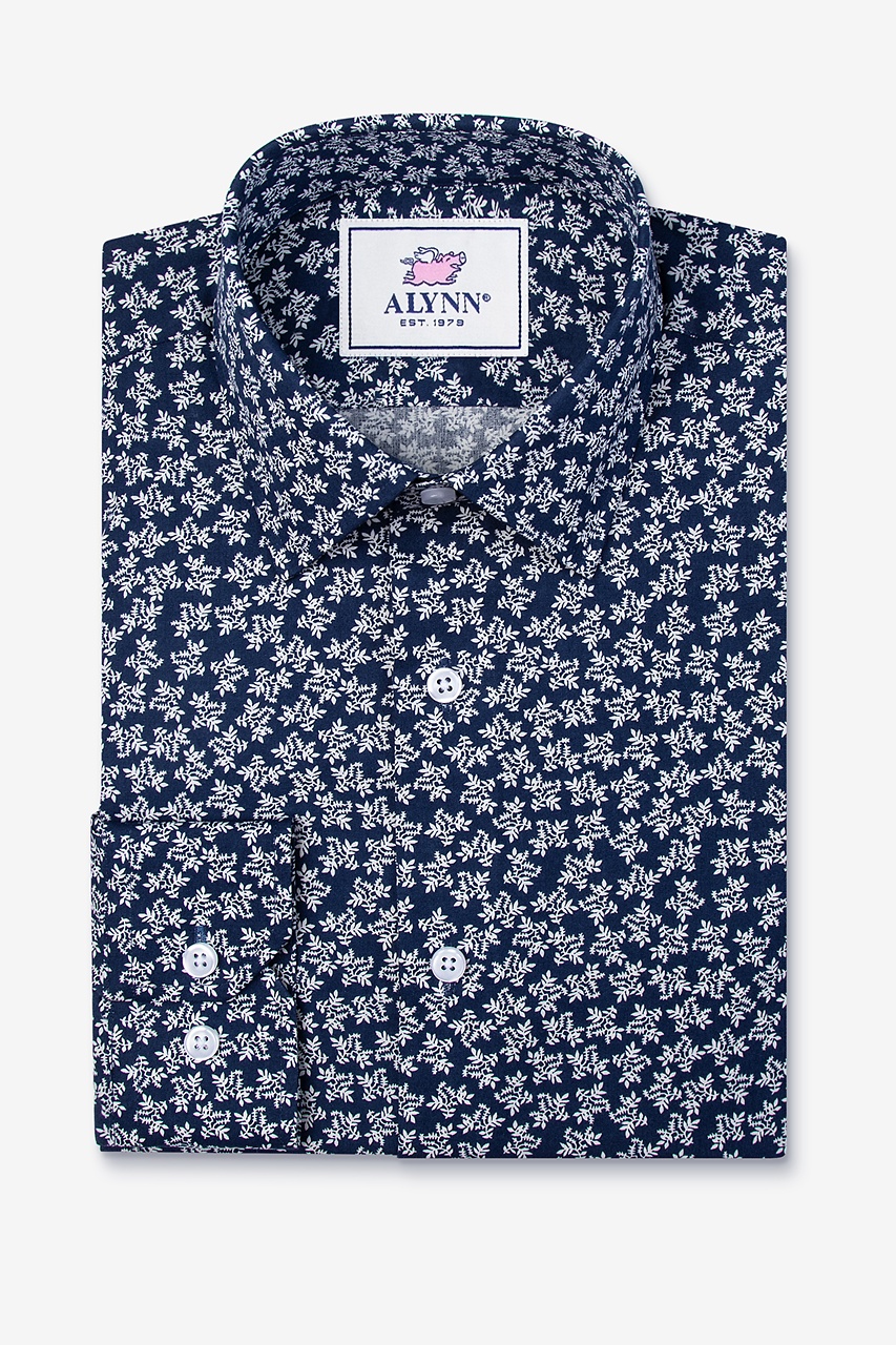 Buy Men Navy Blue Stripe Spread Collar Full Sleeve Shirts Online in India -  Monte Carlo