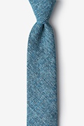 Navy Blue Thompson Skinny Tie Photo (0)