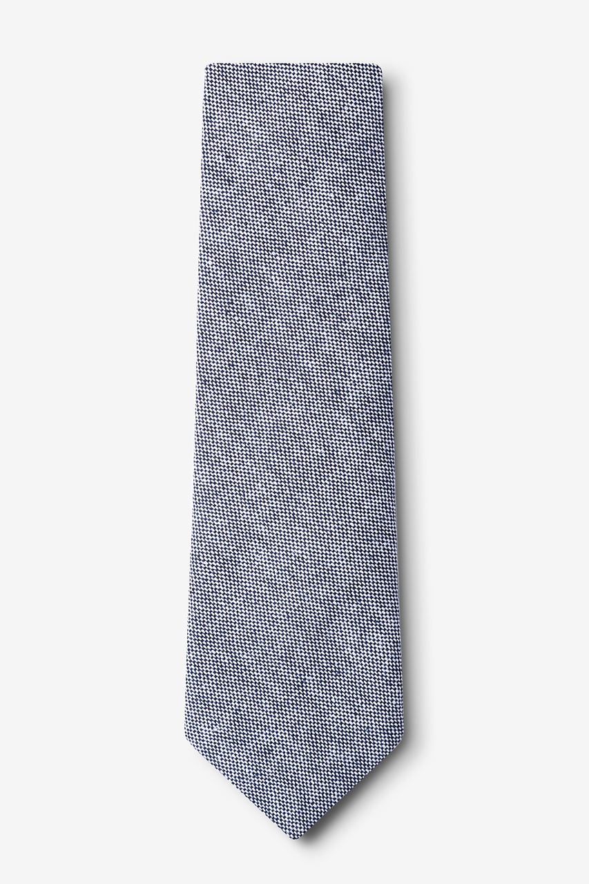 Navy Blue Cotton Westminster Extra Long Tie | Ties.com