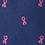 Navy Blue Microfiber Breast Cancer Ribbon Tie