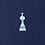 Navy Blue Microfiber Checkmate Tie