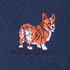 Navy Blue Microfiber Corgi Dogs