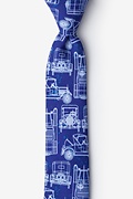 Ford Model T Navy Blue Skinny Tie Photo (0)