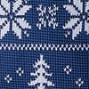 Navy Blue Microfiber Less Ugly Christmas Sweater