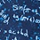 Navy Blue Microfiber Math Equations Extra Long Tie