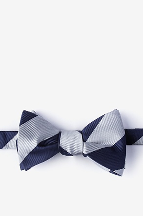 Navy Blue & White Striped Pre-Tied Bows - 3 Wide, Set of 12 — GiftWrap Etc