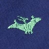 Navy Blue Microfiber Navy Blue Dinosaurs Roaming